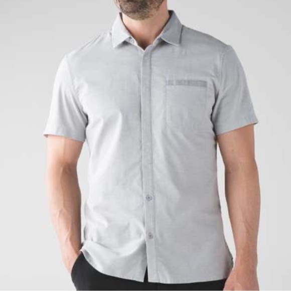 Lululemon Summer Fridays Button down textured short sleeve shirt. Men’s XXL - Picture 1 of 16